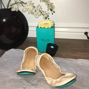 Tieks Foldable Nude Patent Leather Ballet Flats